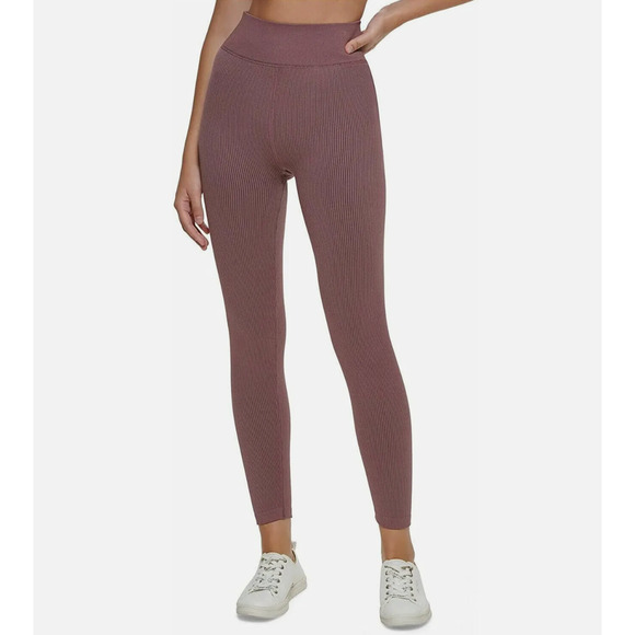 Calvin Klein Women's High Waist Moisture Wicking Leggings Purple Large NWT - Picture 6 of 6
